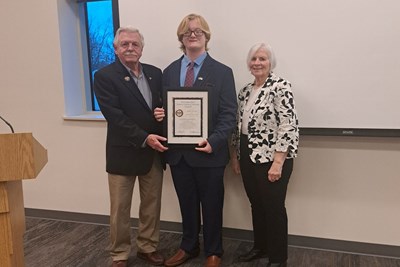 Summer Food Drive hosted by current JCP, Aiden Wieder.