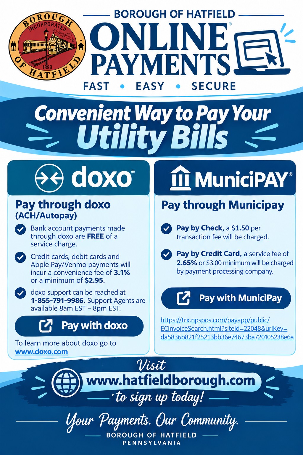 ACH debit payments now available!